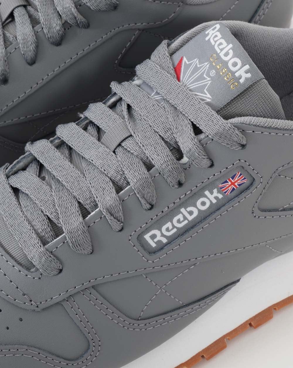 Reebok Classic Leder-Sneaker in Reingrau
