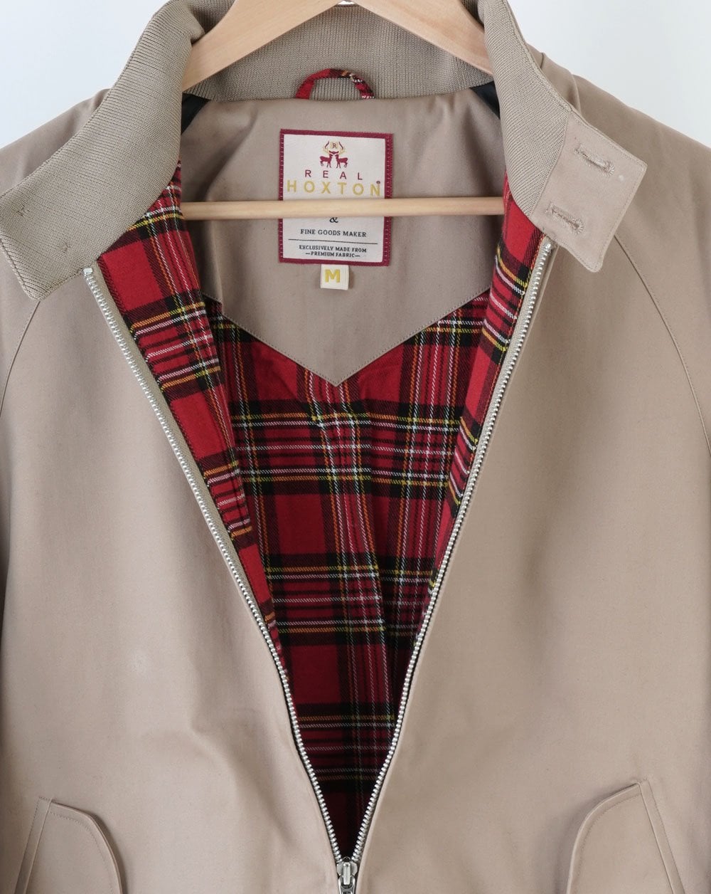 Real Hoxton Harrington Jacke Beige
