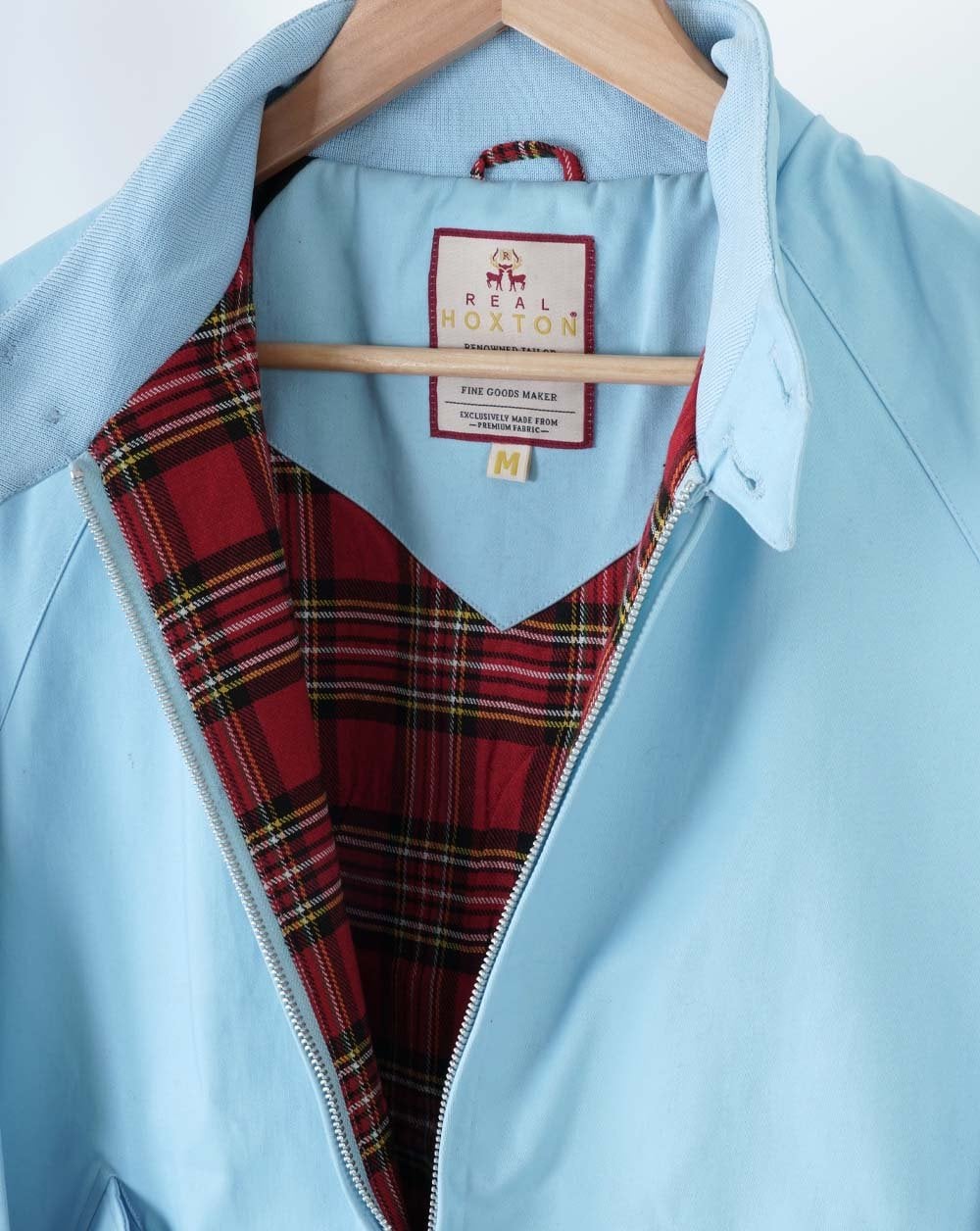 Real Hoxton Harrington-Jacke, Himmelblau