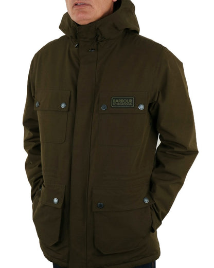 Barbour International Tourer Endo Jacke Oliv