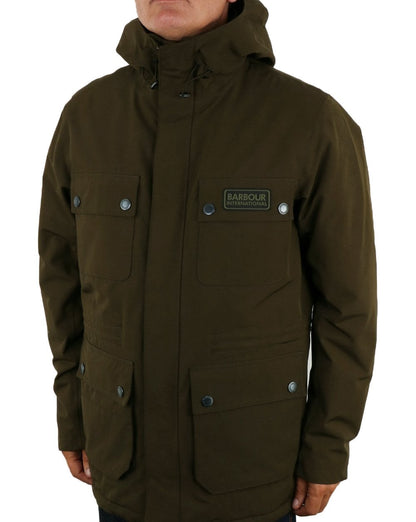 Barbour International Tourer Endo Jacke Oliv