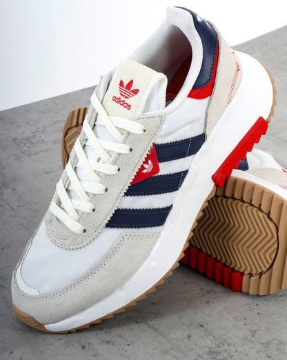 Adidas Retropy F2 Turnschuhe Weiß/Dunkelblau/Rot