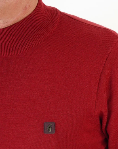 Gabicci Vintage Duke Rollkragenpullover Dunkelrot