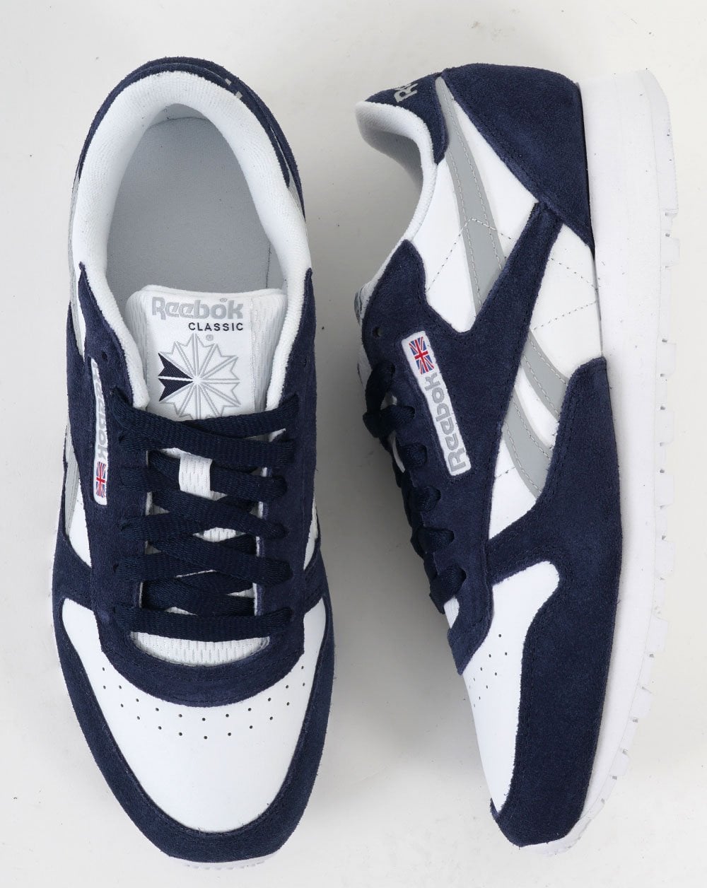 Reebok Classic Leather Sneakers Marineblau/Weiß/Grau