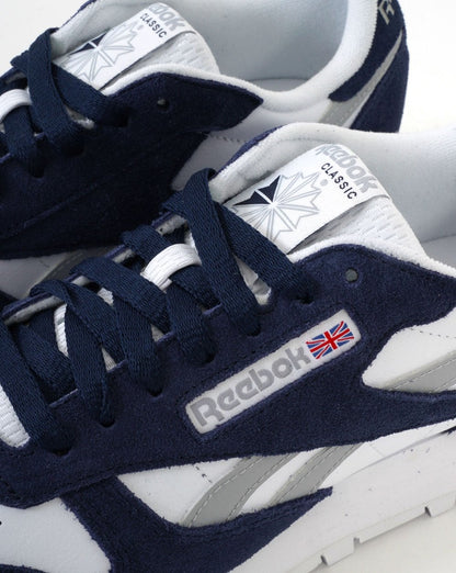 Reebok Classic Leather Sneakers Marineblau/Weiß/Grau