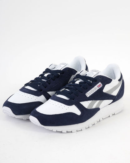 Reebok Classic Leather Sneakers Marineblau/Weiß/Grau