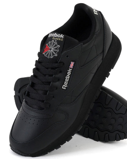 Reebok Classic Leder-Sneaker Schwarz/Schwarz