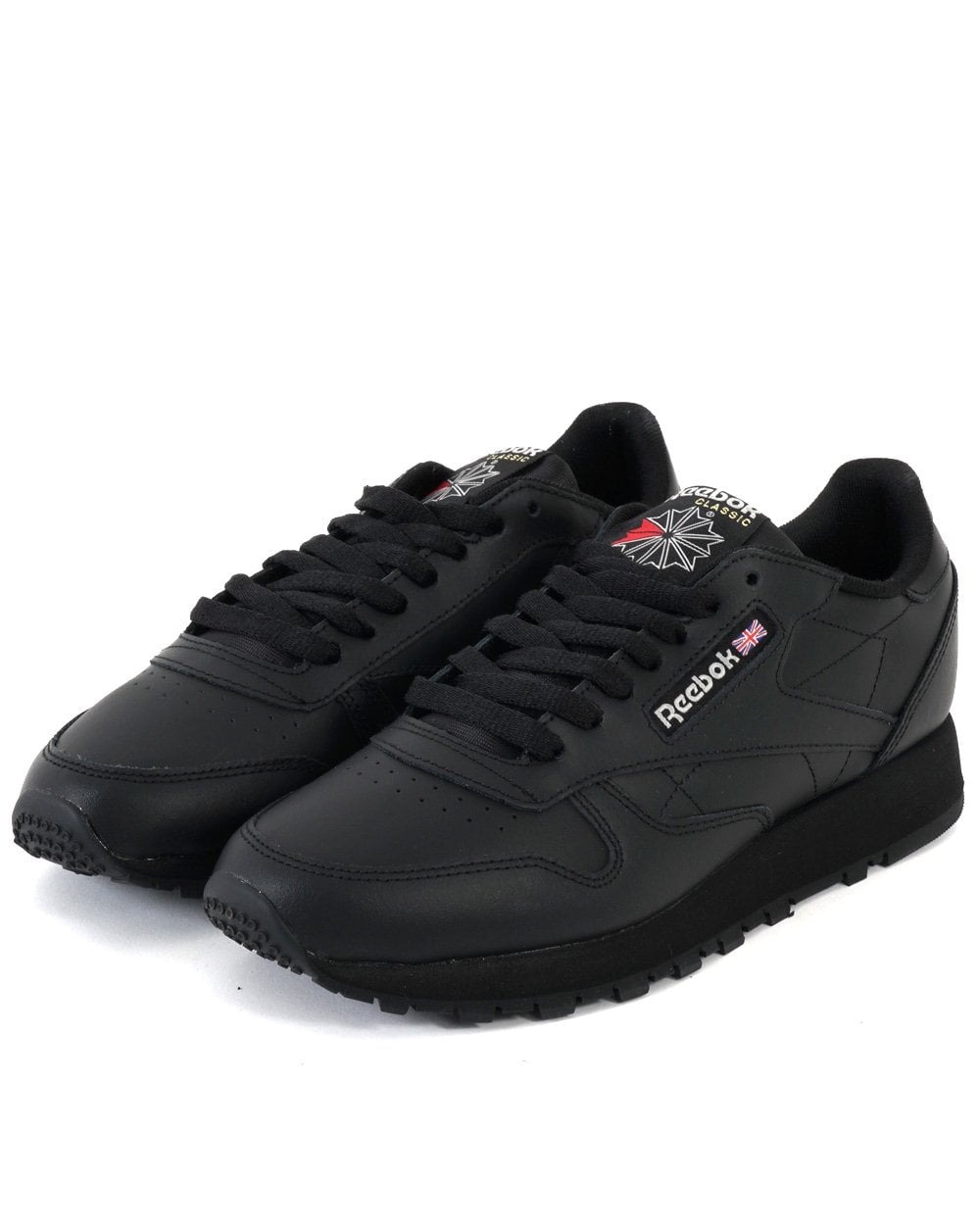 Reebok Classic Leder-Sneaker Schwarz/Schwarz