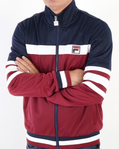 Fila Vintage Courto Trainingsjacke Weinrot/Marineblau