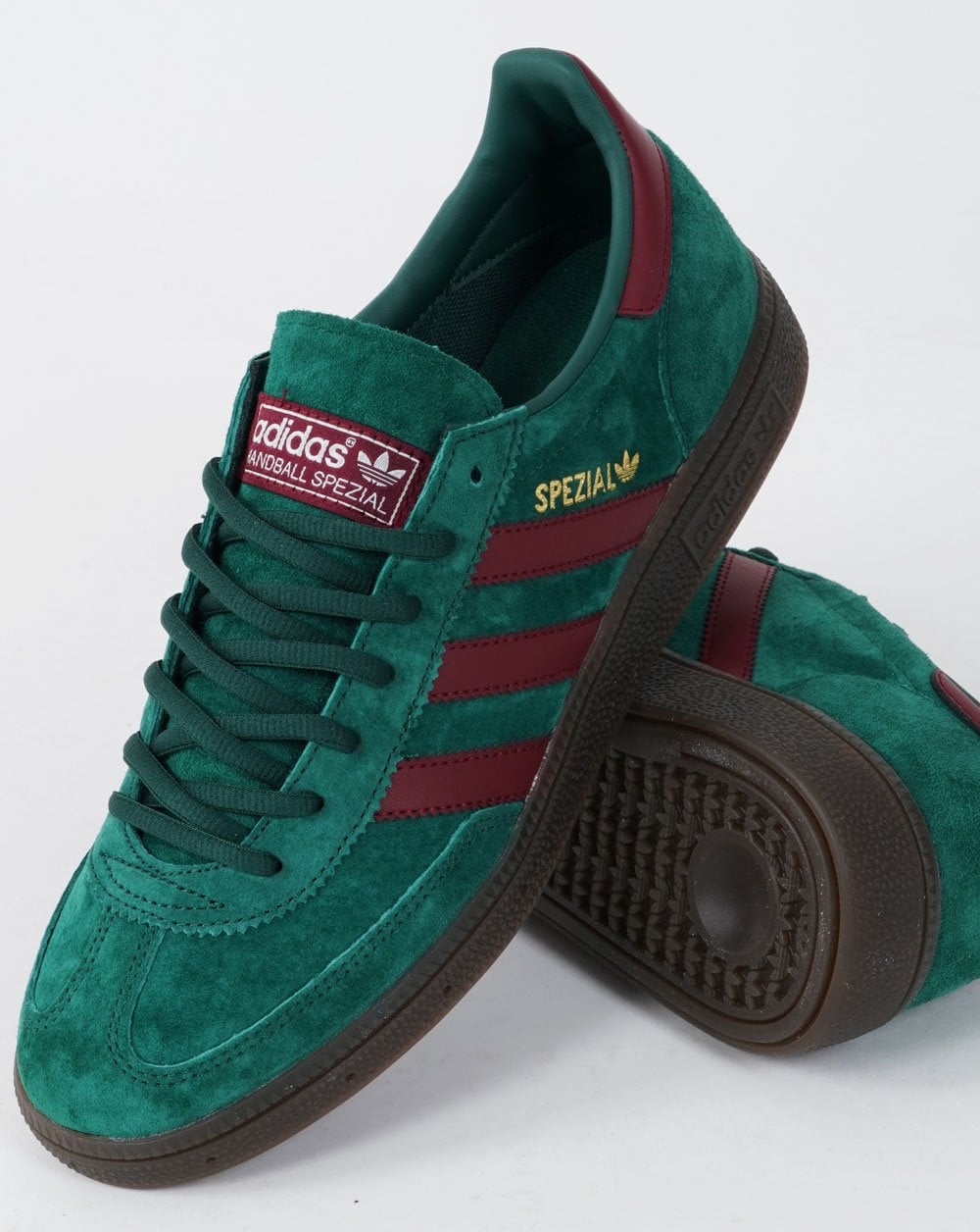 Adidas Spezial Trainer Tiefgrün / Burgunderrot