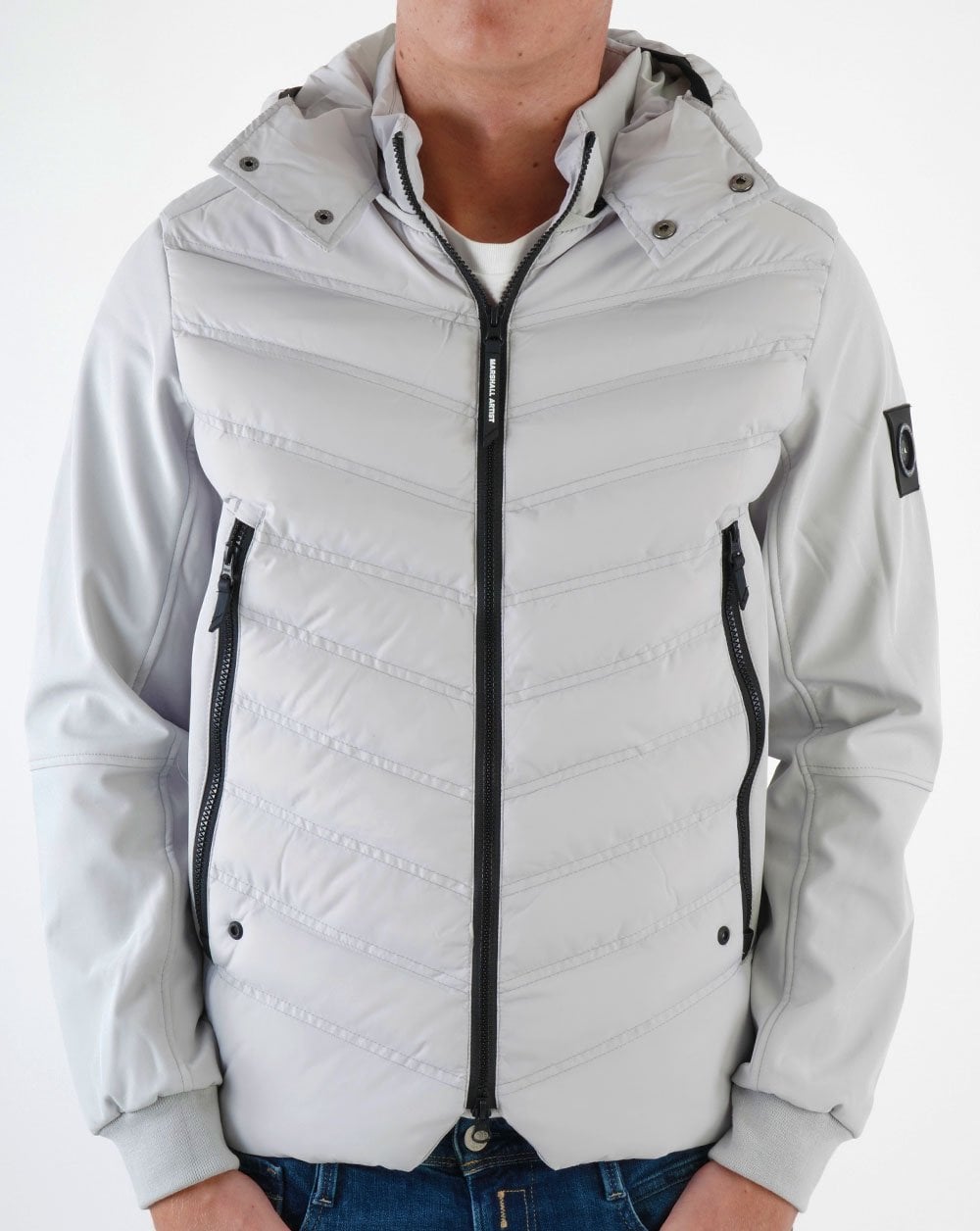 Marshall Artist Takeda Hybridjacke Grau