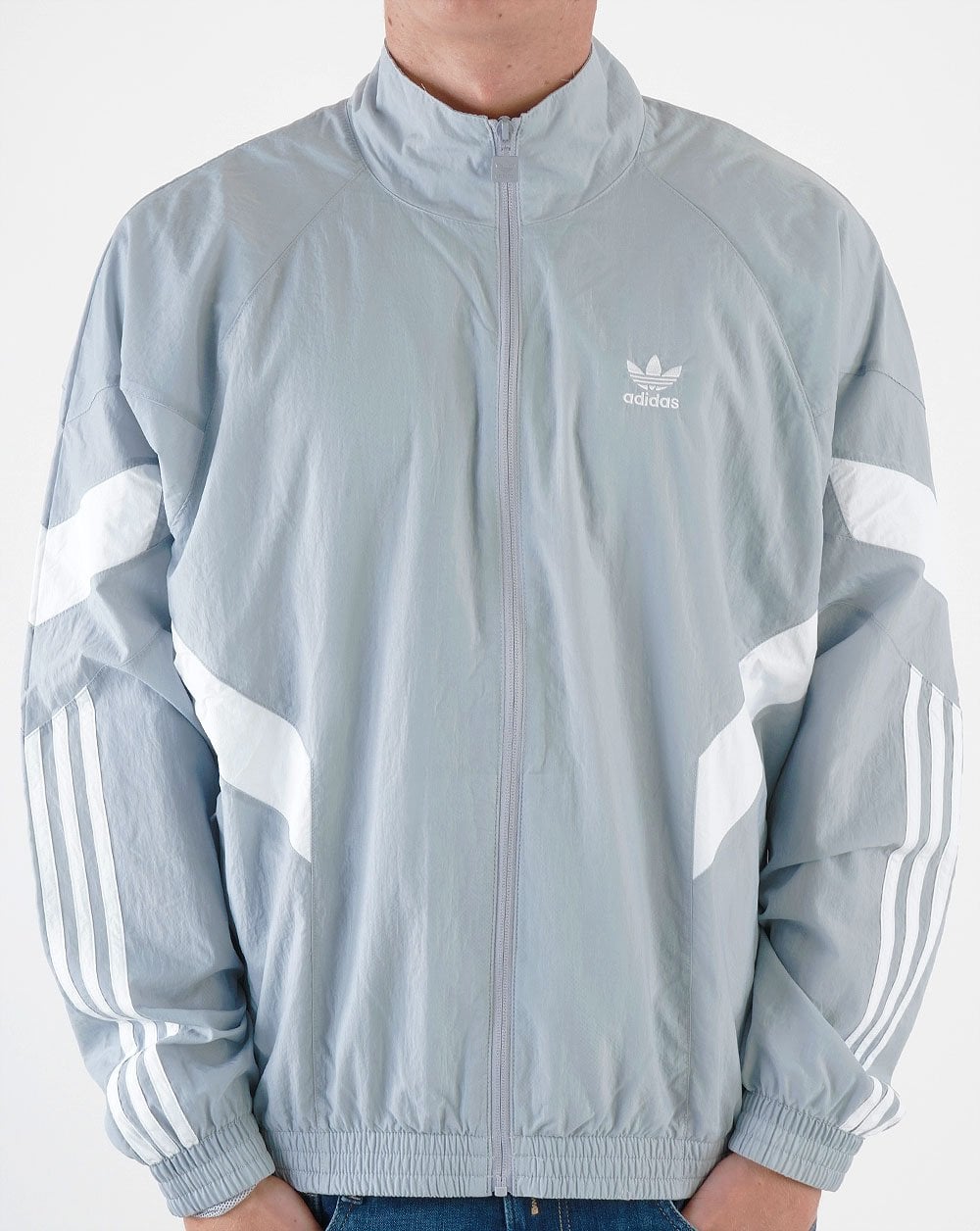 Adidas Originals – Rekive – Gewebtes Trainingsoberteil in Halo-Silber