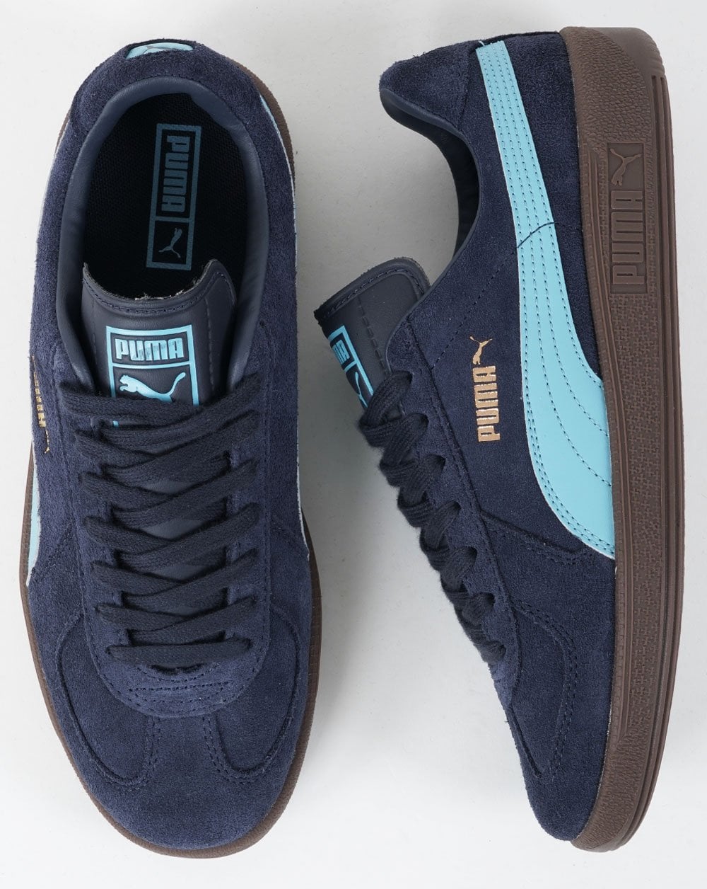 Puma Army Suede Trainer Marineblau/Aquablau