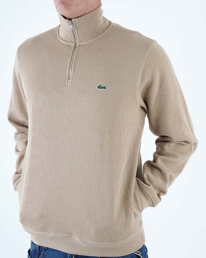 Lacoste – Wiener Sweatshirt mit halbem Reißverschluss