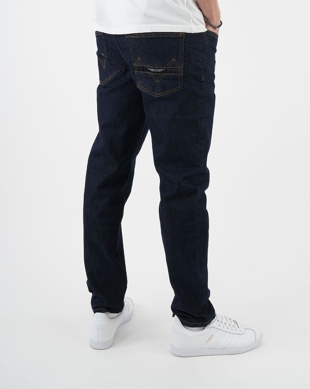 Marshall Artist – Schmal zulaufende Jeans in Indigo-Spülung