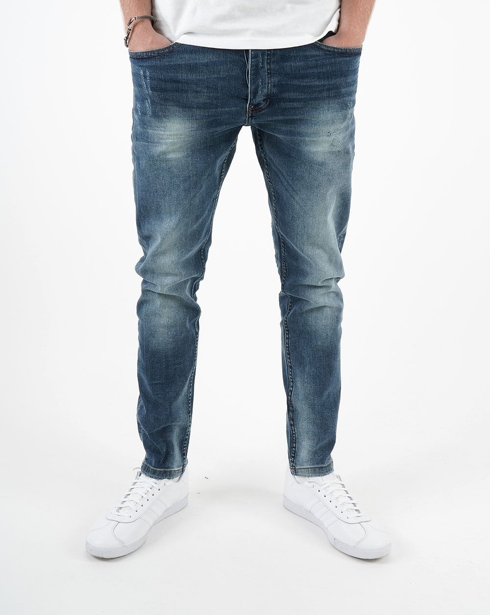 Marshall Artist – Schmal zulaufende Jeans in Vintage-Waschung