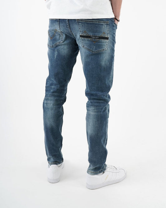 Marshall Artist Marshall Artist – Schmal zulaufende Jeans in Vintage-Waschung