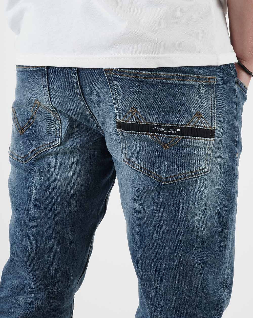 Marshall Artist – Schmal zulaufende Jeans in Vintage-Waschung