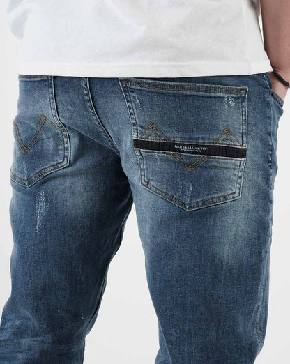 Marshall Artist – Schmal zulaufende Jeans in Vintage-Waschung