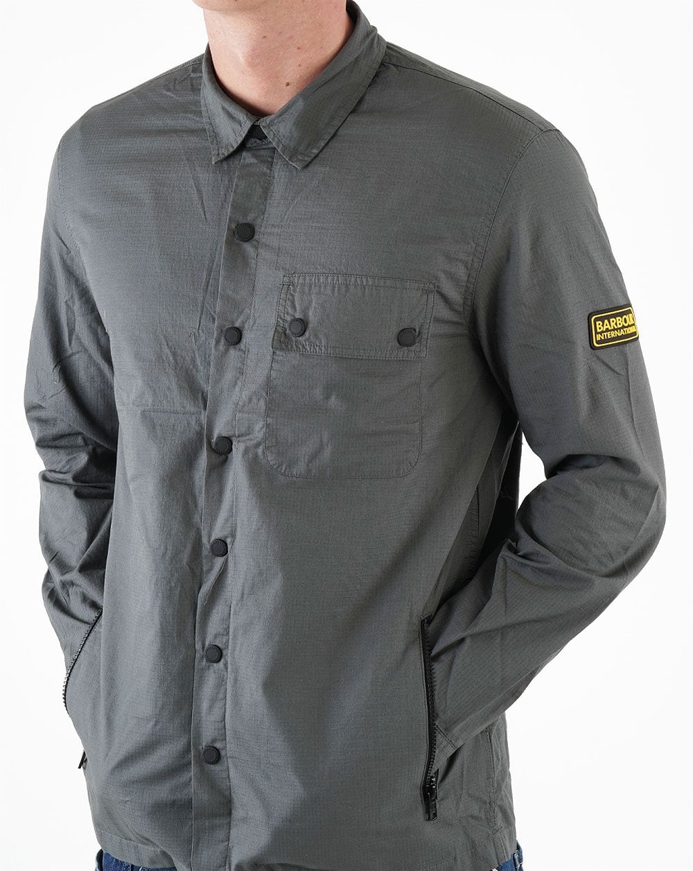 Barbour International Bolt Overshirt Anthrazit