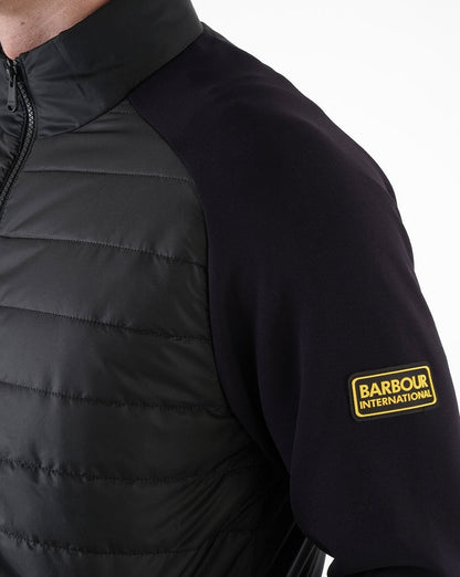 Barbour International Wharf Steppjacke Schwarz