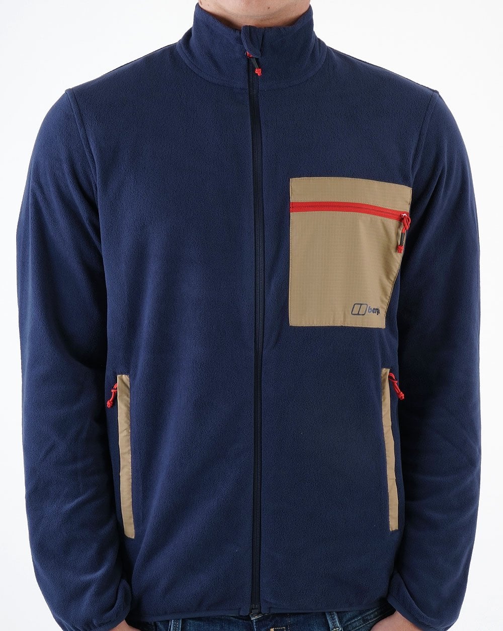 Berghaus Aslam Micro Fleece Jacke Marine/Sand