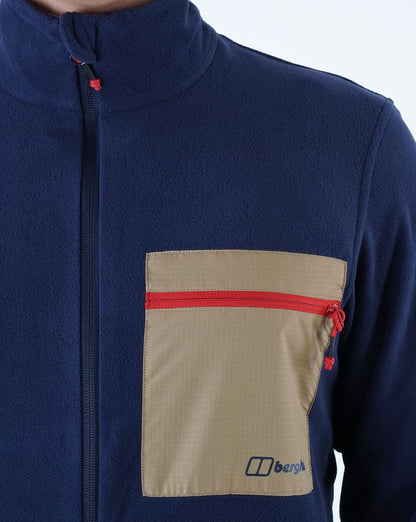 Berghaus Aslam Micro Fleece Jacke Marine/Sand