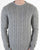 Benetton Cable Knit Jumper Grey