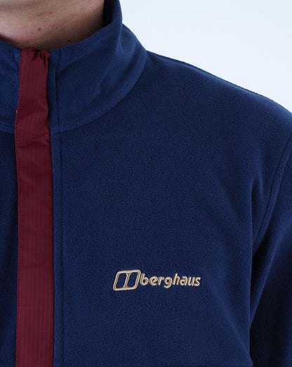 Berghaus Aslam Half Zip Fleece Marine/Sand/Dunkelrot