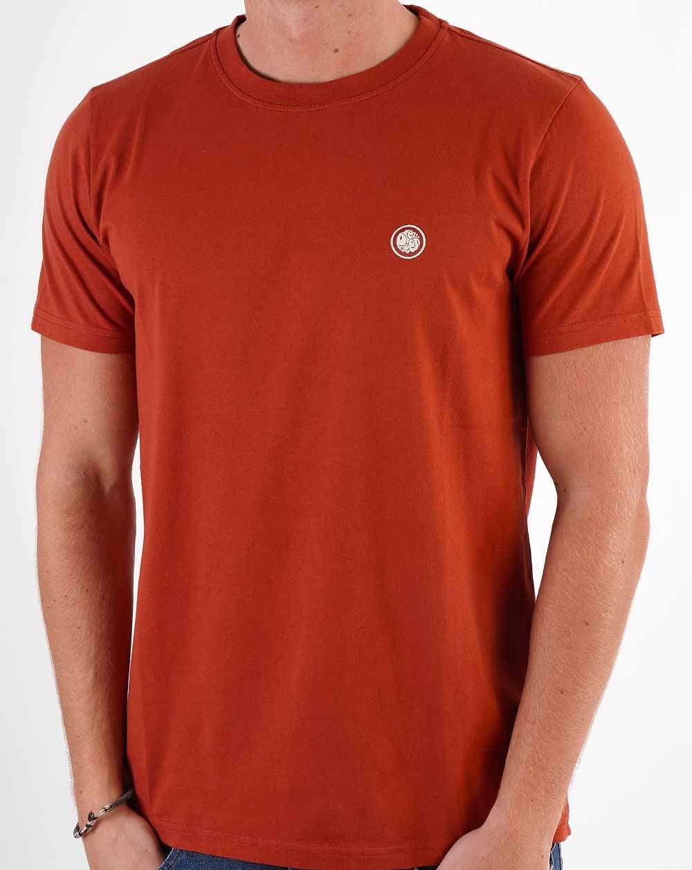 Pretty Green Mitchell T-Shirt Burnt Red