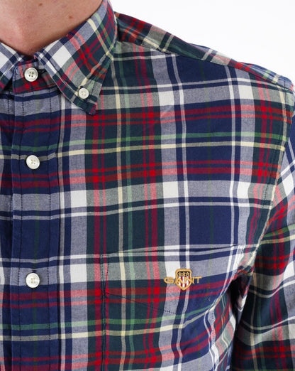 Gant – Twill-Karohemd in Dämmerungsblau