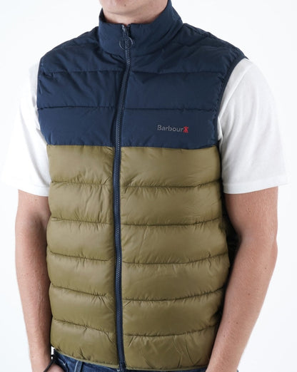 Barbour Heburn Weste Nordgrün