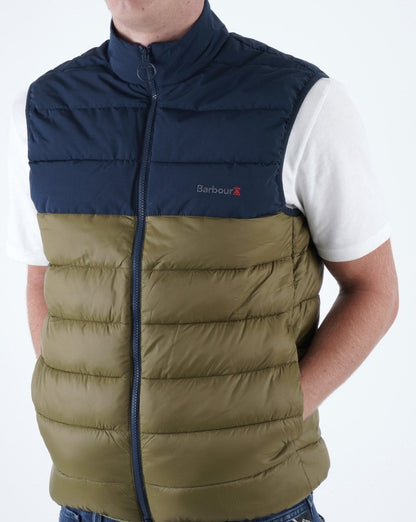 Barbour Heburn Weste Nordgrün