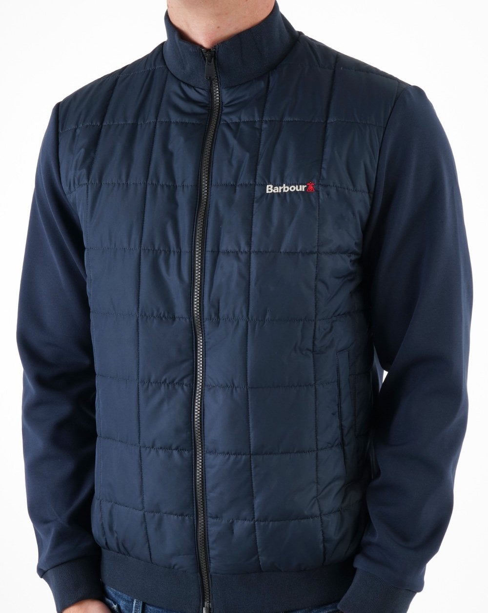 Barbour Box Steppjacke Marineblau