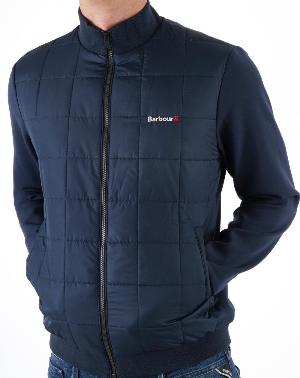 Barbour Box Steppjacke Marineblau