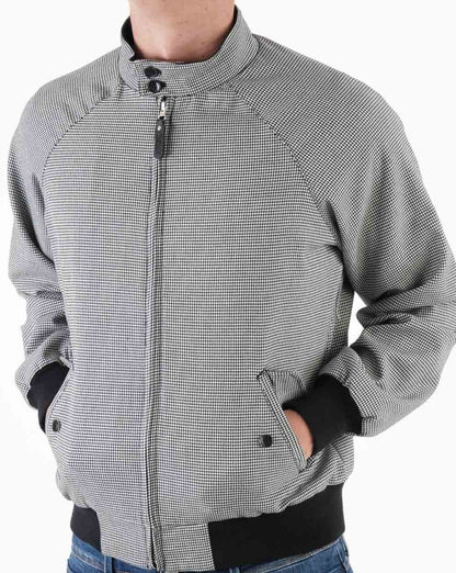 Trojan Dogtooth Harrington Jacke Schwarz/Weiß