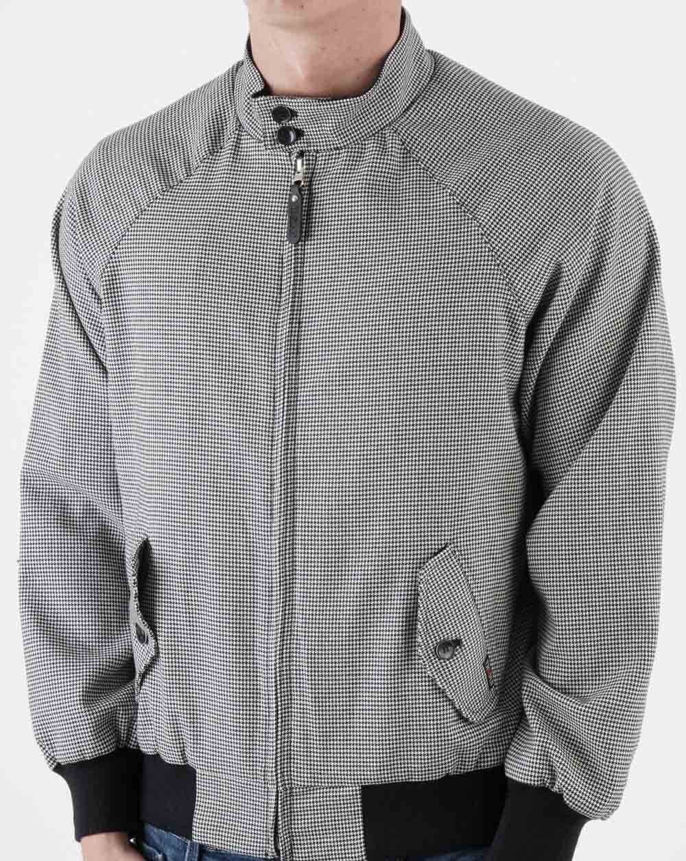 Trojan Dogtooth Harrington Jacke Schwarz/Weiß