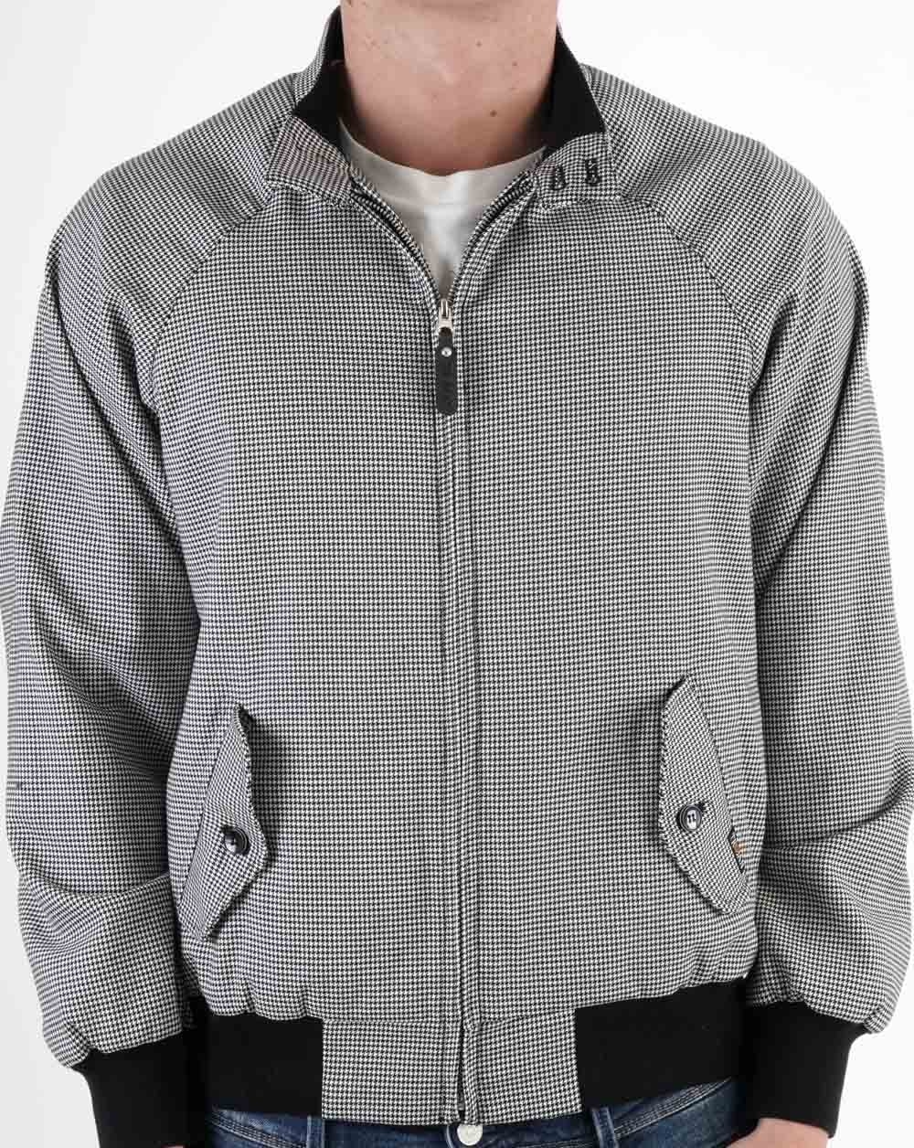 Trojan Dogtooth Harrington Jacke Schwarz/Weiß