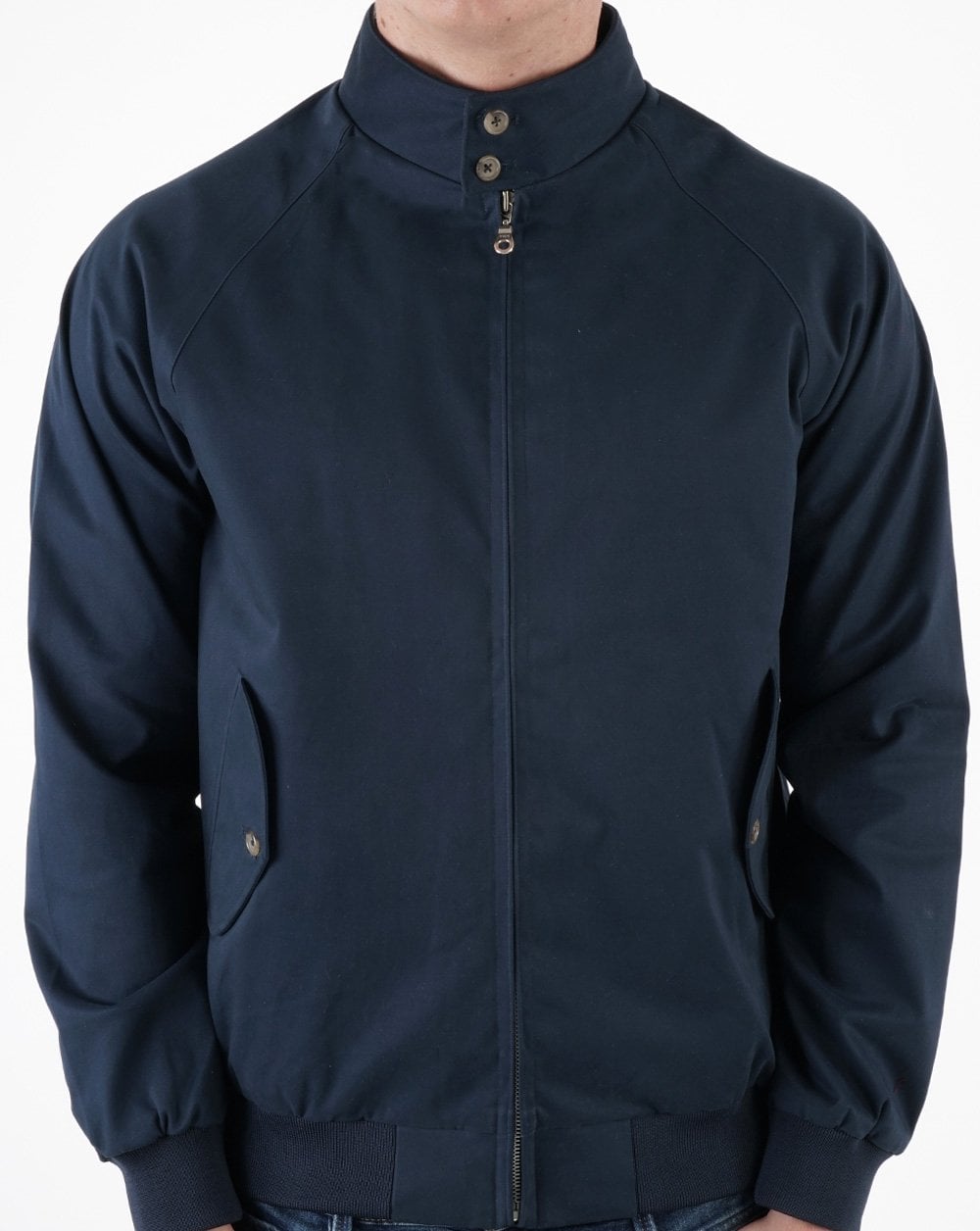 Real Hoxton Harrington-Jacke, Marineblau