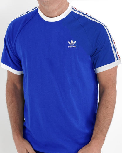 Adidas Originals 3-Streifen T-Shirt Royal/Weiß/Rot