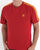 Adidas Originals 3 Stripes T Shirt Red/Yellow