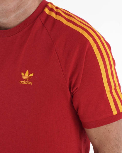 Adidas Originals 3-Streifen T-Shirt Rot/Gelb