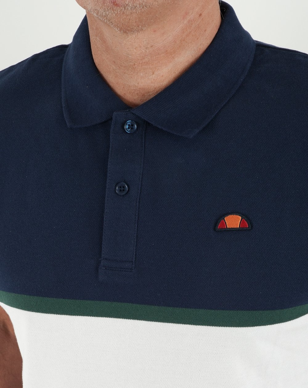 Ellesse Capello Polo Shirt Navy/White/Burgundy