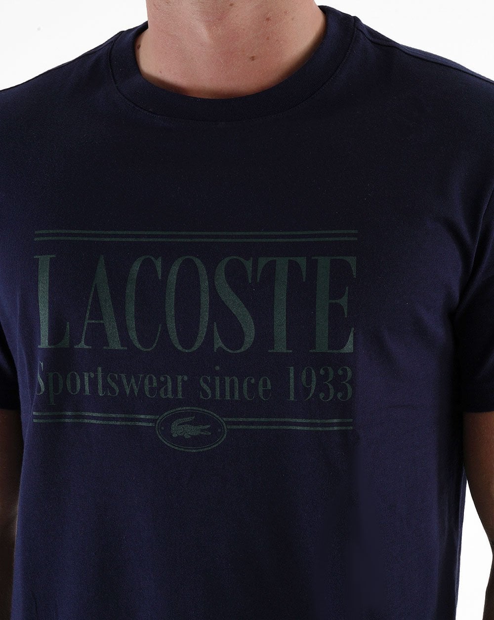 Lacoste Logo T-Shirt Marineblau