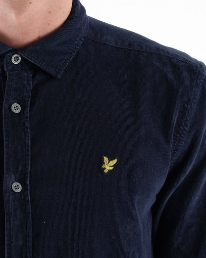 Lyle &amp; Scott Needle Cordhemd, Dunkelmarineblau