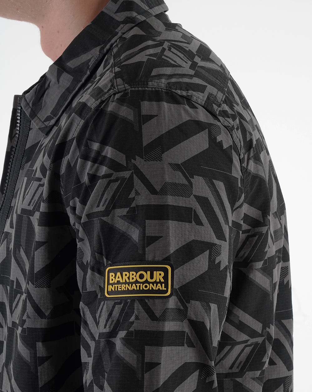 Barbour International Electric Overshirt Anthrazit