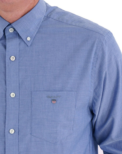 Gant Broadcloth Hemd College Blau