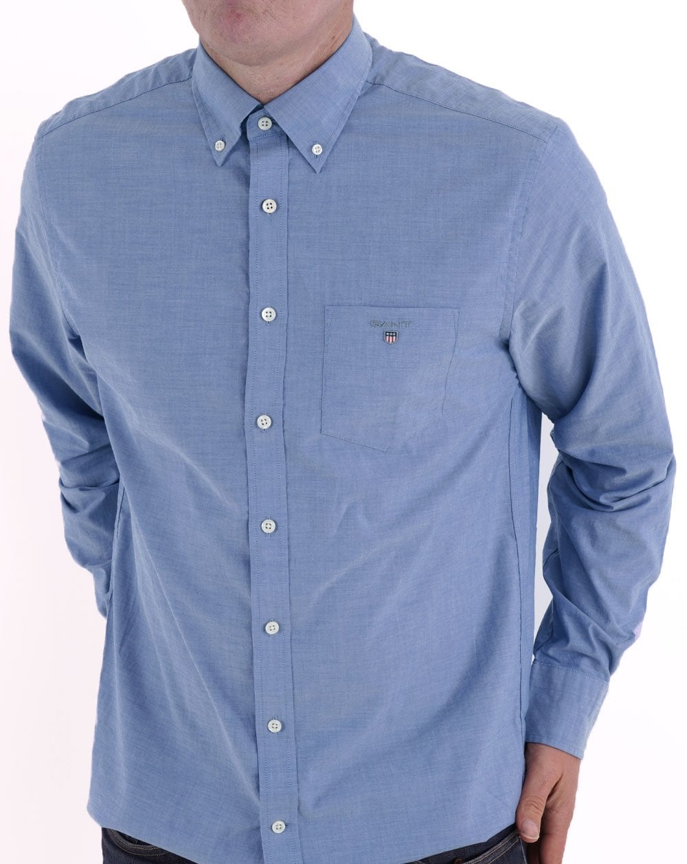 Gant Broadcloth Shirt College Blue