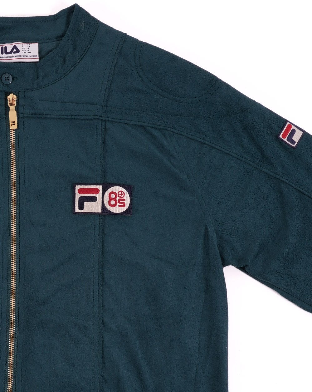 Fila Vintage – Terrinda Pro Badge – Trainingsjacke in Smaragdgrün