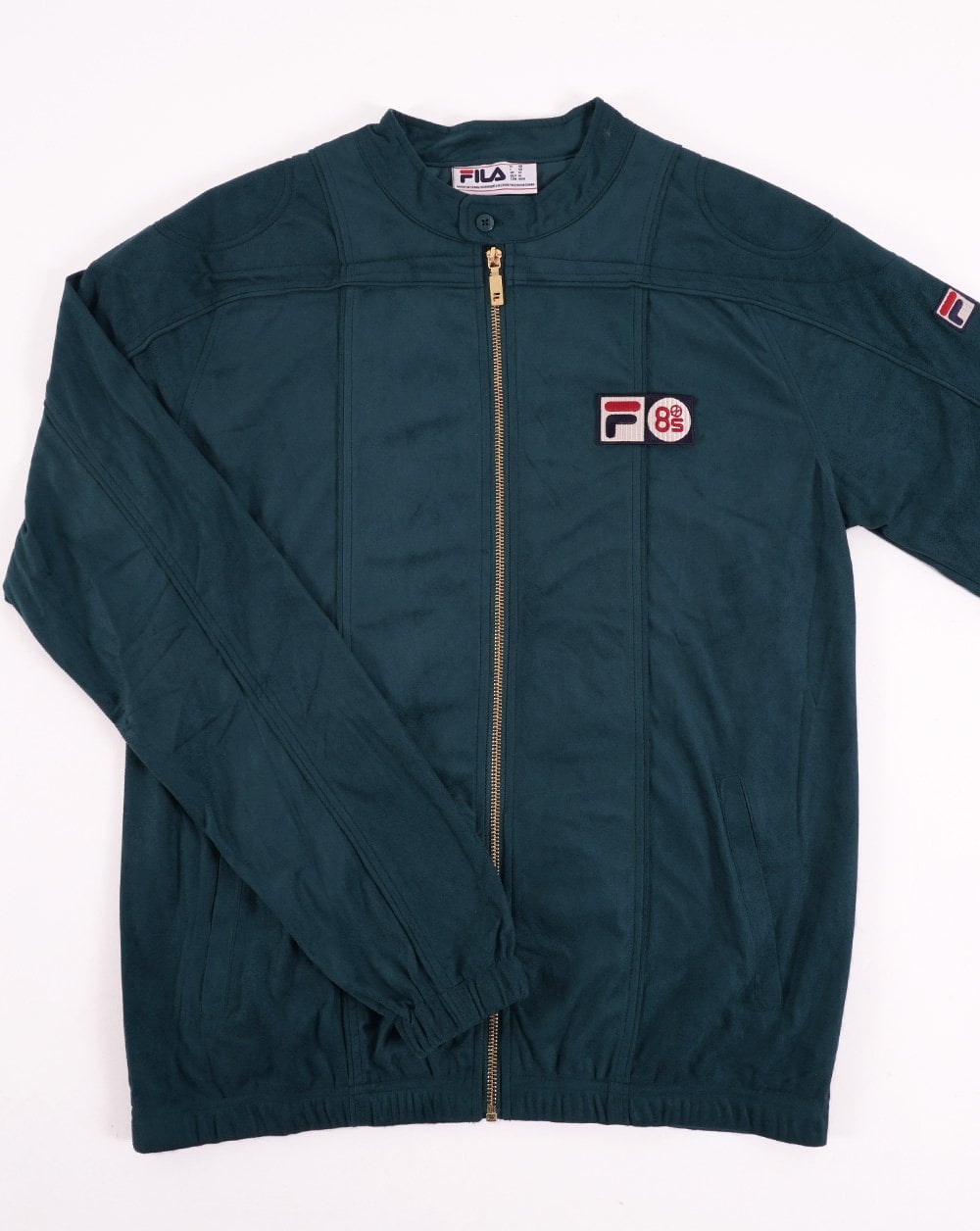 Fila Vintage – Terrinda Pro Badge – Trainingsjacke in Smaragdgrün